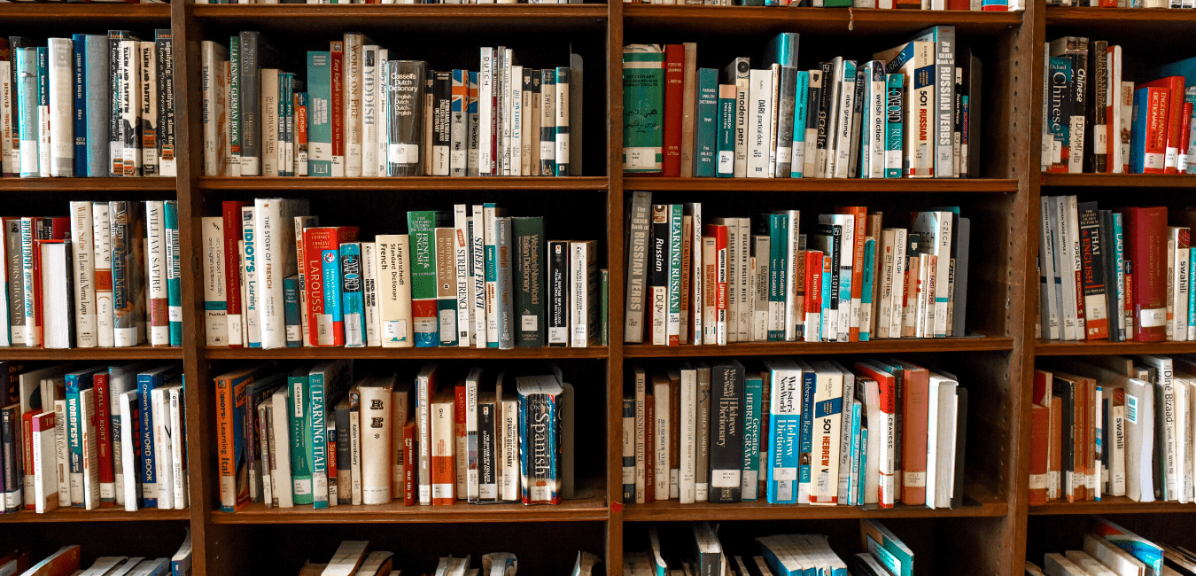 bookshelf filled with books