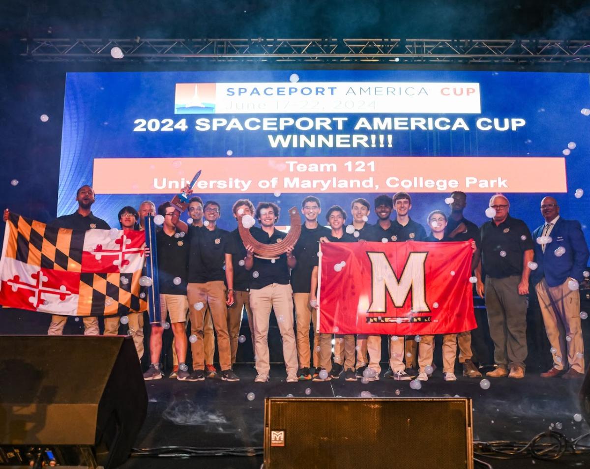 students at rocket competition