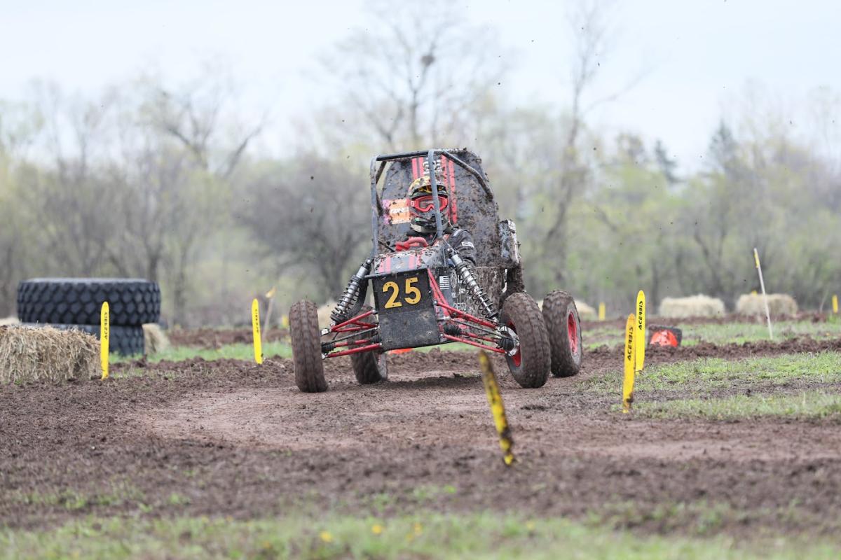racing vehicle on track