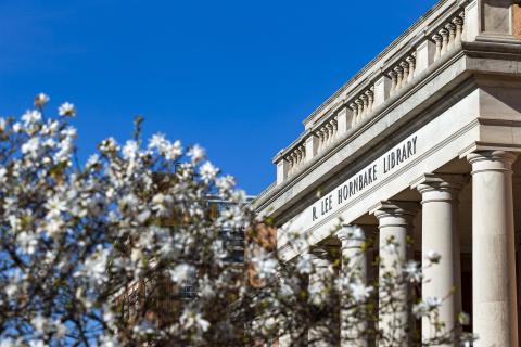 The exterior of Hornbake Library