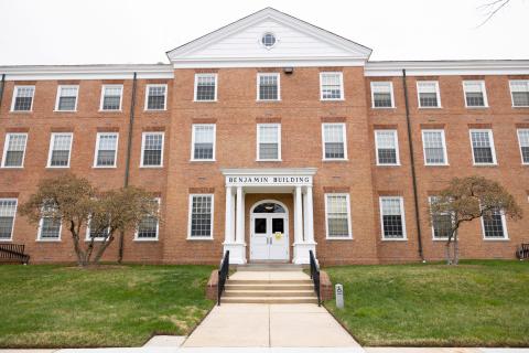 The exterior of the Benjamin Building