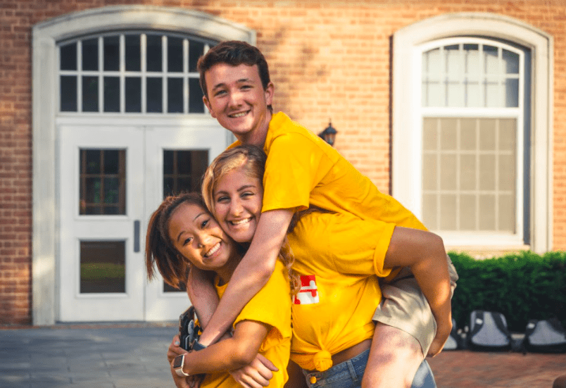 Orientation Advisors posing while working