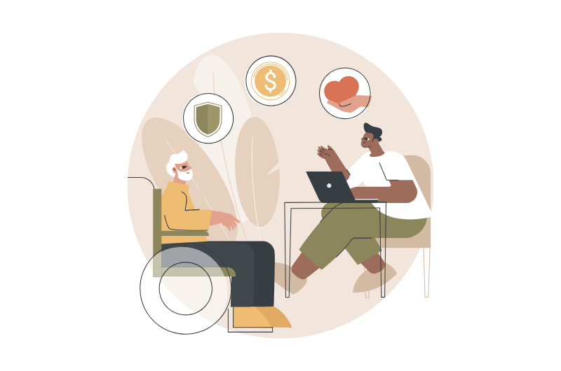 illustration of disability services