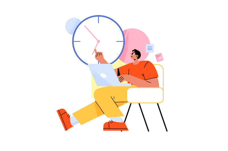 illustration of time management