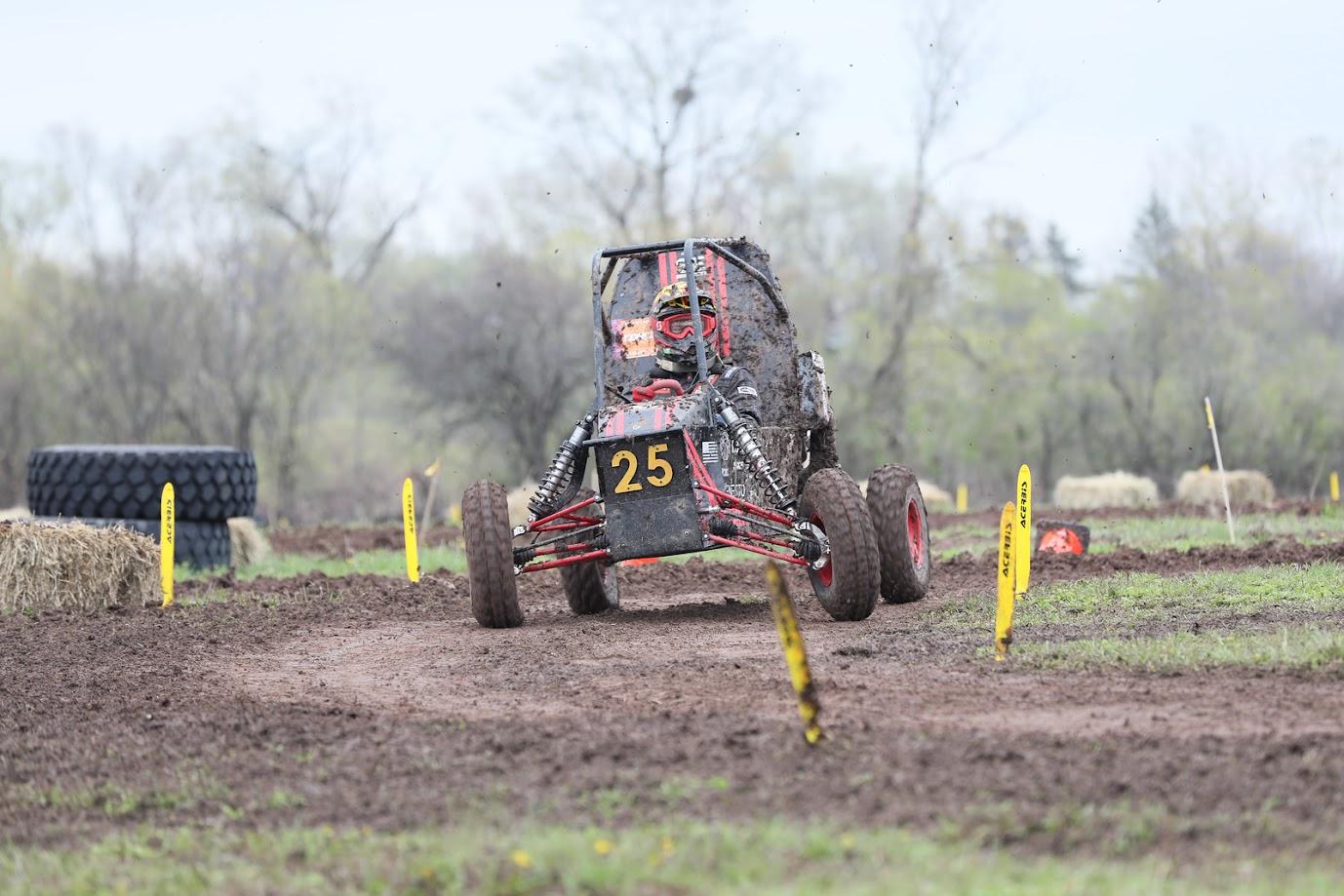 racing vehicle on track